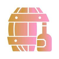 Wine Barrel Icon Design vector