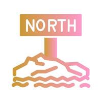 Northpole Icon Design vector