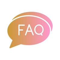 FAQ Section Icon Design vector