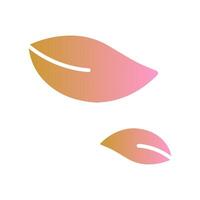 Leaf Fluttering in Wind Icon Design vector
