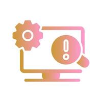 Troubleshooting Icon Design vector