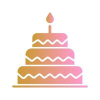 Cake Topper Icon Design vector