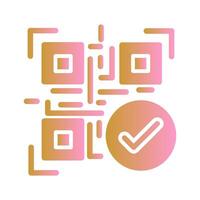 Barcode Verification Icon Design vector