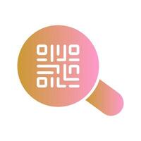 QR Code App Icon Design vector