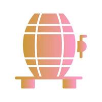 Wine Cask Icon Design vector