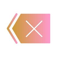 Delete Icon Design vector