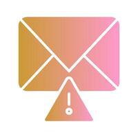 Message Alert Icon Design vector