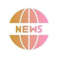 News Website Icon Design vector