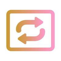 Repeat Button Icon Design vector
