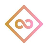Infinity Sign Icon Design vector