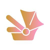 Car Seat Safety Icon Design vector