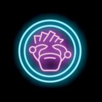 Neon sign representing the concept of jackpot with money bag and dollar bills vector