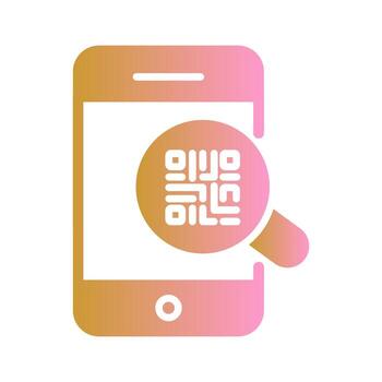 QR Code Authentication Icon Design vector