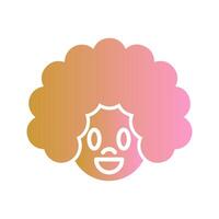 Clown Face Icon Design vector
