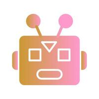 Robot Face Icon Design vector