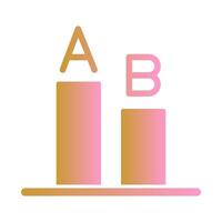 AB Testing Icon Design vector