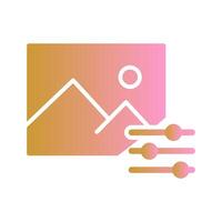 Photo Editing Tools Icon Design vector