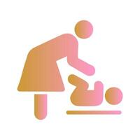 Changing Table Icon Design vector