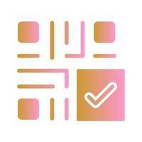 QR Code Checkout Icon Design vector