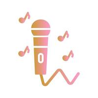 Karaoke Icon Design vector