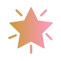 Glowing Star Icon Design vector
