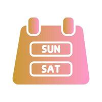 Weekend Getaway Icon Design vector
