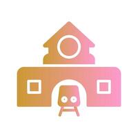 Train Station Icon Design vector