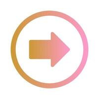 Right Arrow Icon Design vector