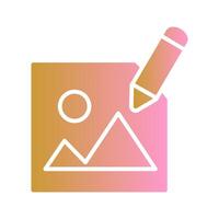 Photography Editing Icon Design vector