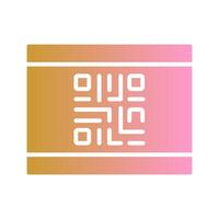QR Code Business Card Icon Design vector