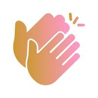 Clapping Hands Icon Design vector