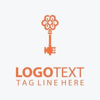 Magic Butterflies key logo vector
