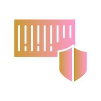 Barcode Security Icon Design vector