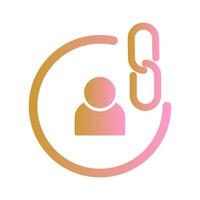 Contact Links Icon Design vector