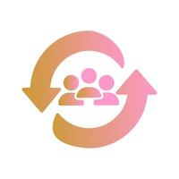 Career Change Icon Design vector