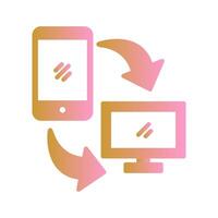 Synchronization Icon Design vector