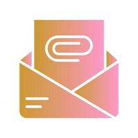 Attachment Clip Icon Design vector