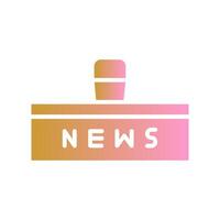 News Studio Icon Design vector
