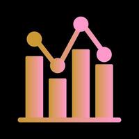Bar Chart Icon Design vector