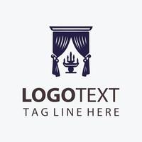 Elegant Essence Interiors design logo vector