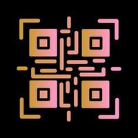 QR Code Reader Icon Design vector