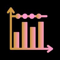 Bar Chart Icon Design vector