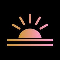 Sunrise Icon Design vector