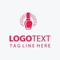 Luxury Tips Nail Beauty Logo vector