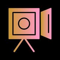Camera Crew Icon Design vector