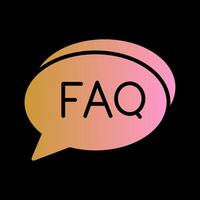 FAQ Section Icon Design vector