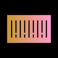 Barcode Label Icon Design vector