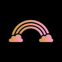 Rainbow Icon Design vector