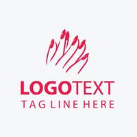 Silky Nails Logo Design vector