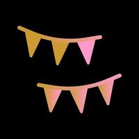 Streamers Icon Design vector